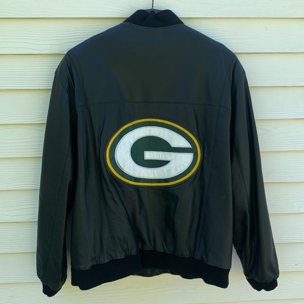 Greenbay Packers Men’s Leather Jacket